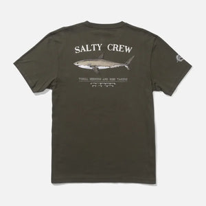 Salty Crew Salty Crew Heren Bruce Premium S/S Tee Dusty Olive