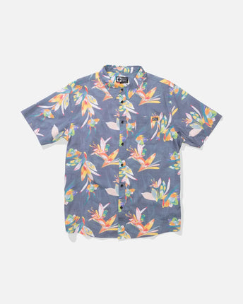Salty Crew Salty Crew Heren Crew S/S Button Up Shirt Dark Shadow