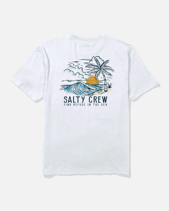 Salty Crew Salty Crew Heren Day Off Classic S/S Tee White