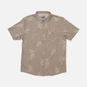 Salty Crew Salty Crew Heren Flagship UV S/S Button Up Shirt Dark Khaki
