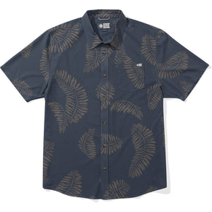 Salty Crew Salty Crew Heren Stringer Perf S/S Tech Woven Blue Fin