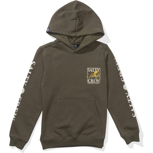 Salty Crew Salty Crew Kinder Ink Slinger Fleece Hoodie Dusty Olive