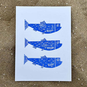 Studio Els Studio Els Lino Print 3 Haringen