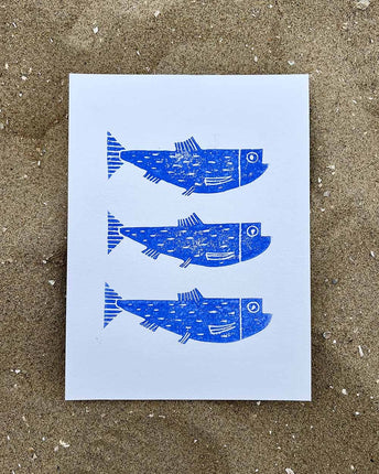 Studio Els Studio Els Lino Print 3 Haringen