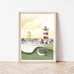 StudioTrev Trevor Humphres Skiffa Bay Poster