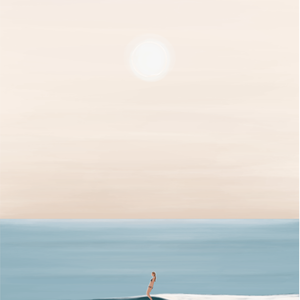 StudioTrev Trevor Humphres Tiny Wave Glide Ansichtkaart