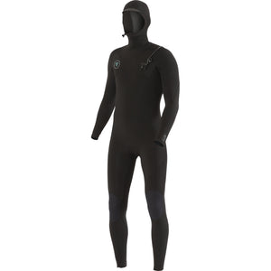 Vissla Vissla 7 Seas 5/4 Heren Hooded Wetsuit Black