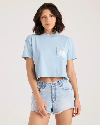 Volcom Volcom Dames Pocket Dial Tee Cali Blue