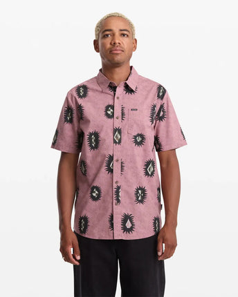 Volcom Volcom Heren Markerstone SS Shirt Stone Rose