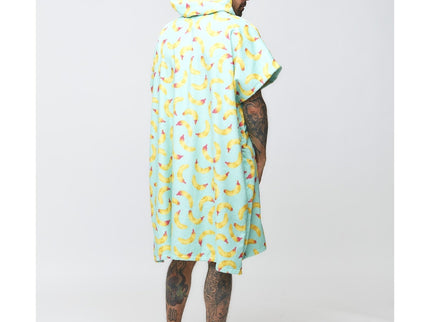 After Essentials After Surf Poncho Banana Stains Sky Blue