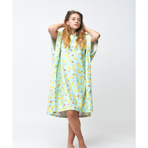 After Essentials After Surf Poncho Banana Stains Sky Blue