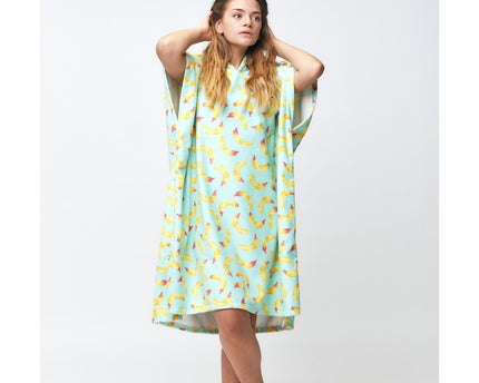 After Essentials After Surf Poncho Banana Stains Sky Blue