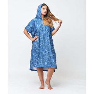After Essentials After Surf Poncho Microfiber Marine