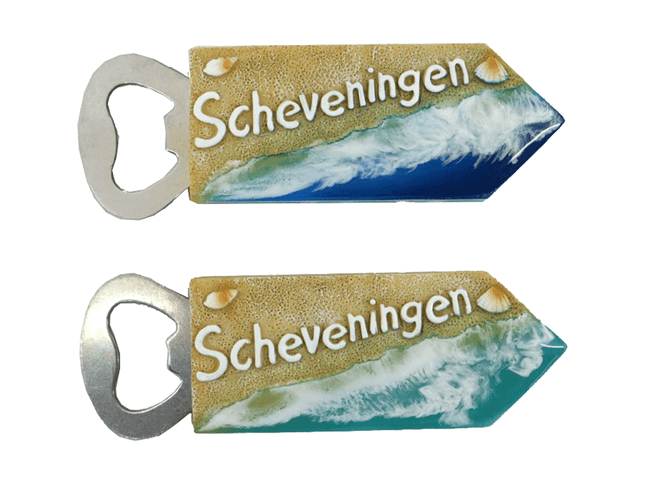 Aloha Beachclub, Surfschool & Surfshop Scheveningen Magneet Flessenopener Strand