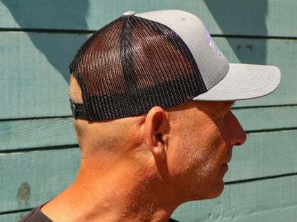 Aloha Label Aloha 6-Panel Trucker Cap Heather Grey / Black