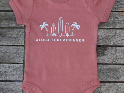 Aloha Label Aloha Baby Romper 3 Surfboards Dusty Rose