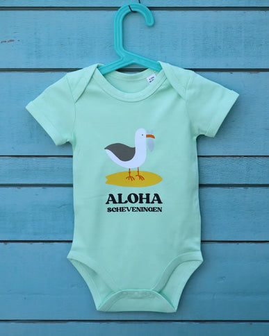 Aloha Label Aloha Baby Romper Catch Of The Day Mint Green