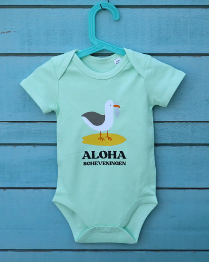 Aloha Label Aloha Baby Romper Catch Of The Day Mint Green