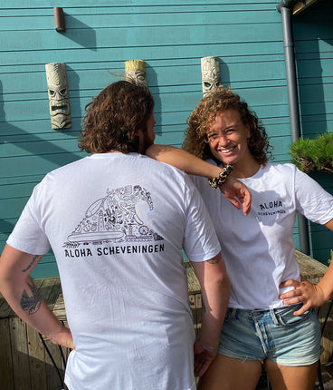 Aloha Label Aloha Golf T-Shirt Wit Unisex