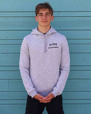 Aloha Label Aloha Hoodie Tiki Heather Grey