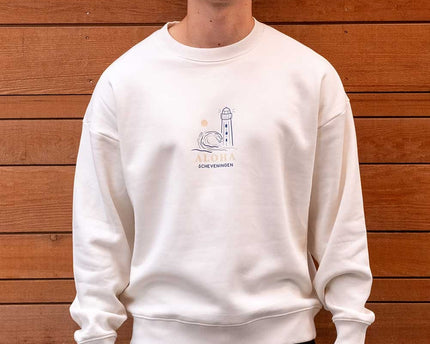 Aloha Label Aloha Lighthouse Crew Neck Sweater Offwhite