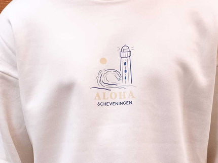 Aloha Label Aloha Lighthouse Crew Neck Sweater Offwhite