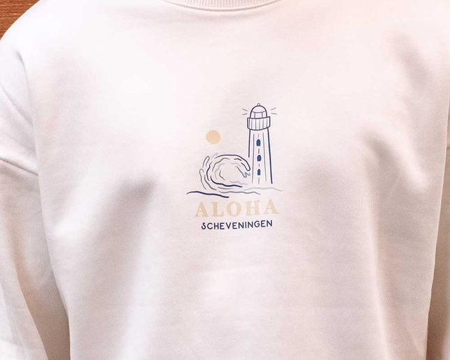 Aloha Label Aloha Lighthouse Crew Neck Sweater Offwhite