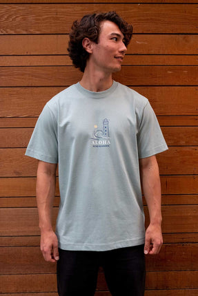 Aloha Label Aloha Lighthouse T-Shirt Teal