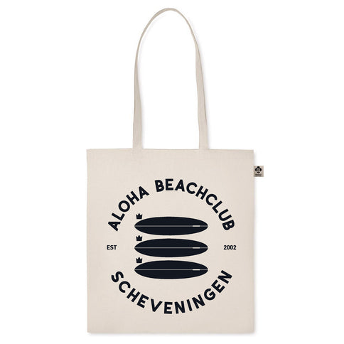 Aloha Label Aloha Scheveningen 3 Boards Linnen Tas Offwhite
