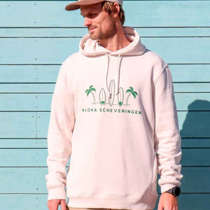Aloha Label Aloha Scheveningen Boards Hoodie Off White Green