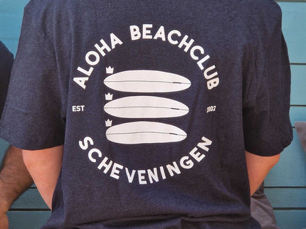 Aloha Label Aloha Unisex 3 Boards T-Shirt Heather Navy