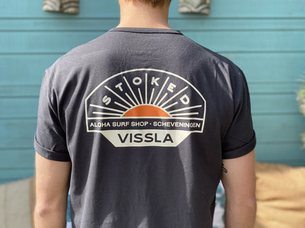 Aloha Label Vissla X Aloha Unisex Destination SS Tee Phantom