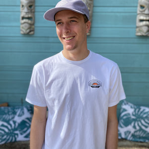 Aloha Label Vissla X Aloha Unisex Destination SS Tee White