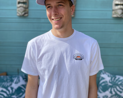 Aloha Label Vissla X Aloha Unisex Destination SS Tee White