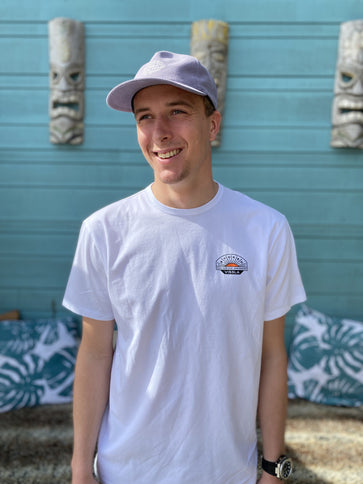 Aloha Label Vissla X Aloha Unisex Destination SS Tee White