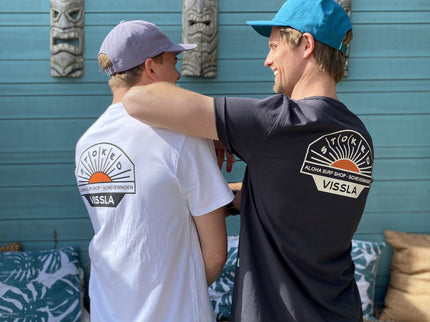 Aloha Label Vissla X Aloha Unisex Destination SS Tee White