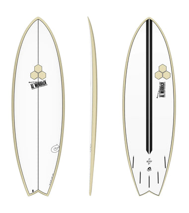 AlohaSurf Torq 6'2 Channel Islands Pod Mod - Futures - Sand Rail