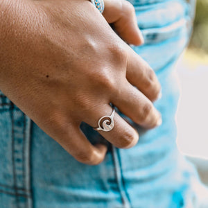 At Aloha At Aloha Silverwave Ring