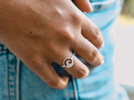 At Aloha At Aloha Silverwave Ring