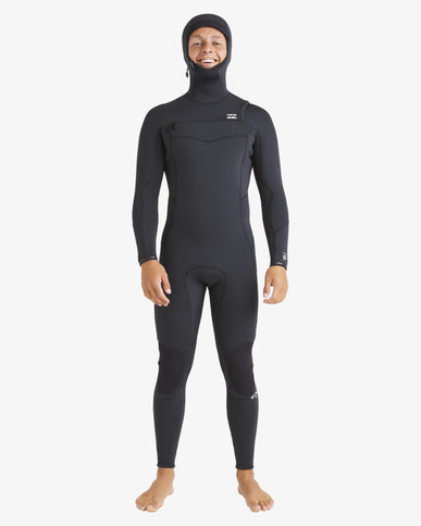 Billabong Billabong Absolute Natural 5/4 Heren Wetsuit Hooded Black