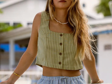 Billabong Billabong Dames Another Wave Vest Top Cedar