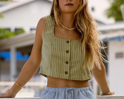 Billabong Billabong Dames Another Wave Vest Top Cedar