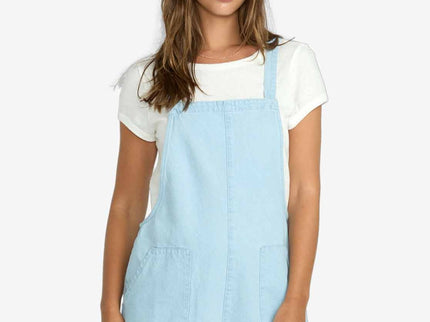 Billabong Billabong Dames Beach Crush Denim Overall Salt Blue