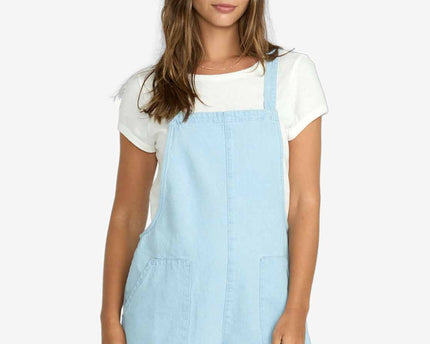 Billabong Billabong Dames Beach Crush Denim Overall Salt Blue