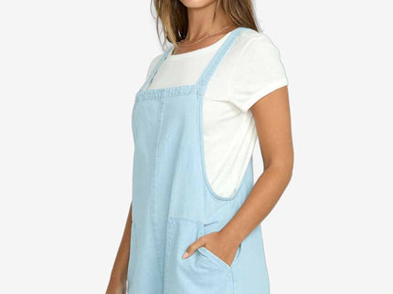 Billabong Billabong Dames Beach Crush Denim Overall Salt Blue