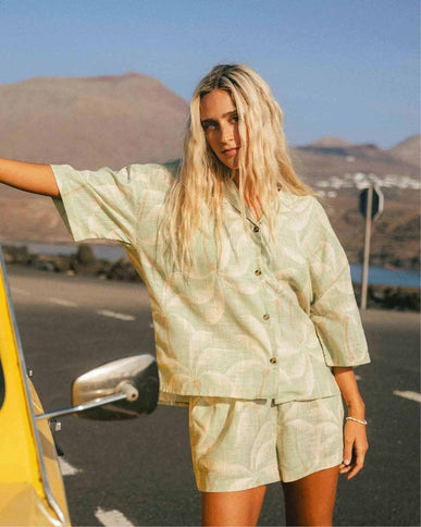 Billabong Billabong Dames Beach Side Woven Shirt Pistachio