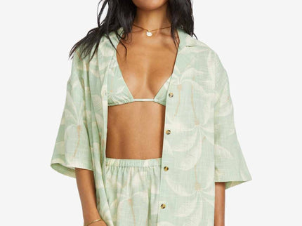 Billabong Billabong Dames Beach Side Woven Shirt Pistachio