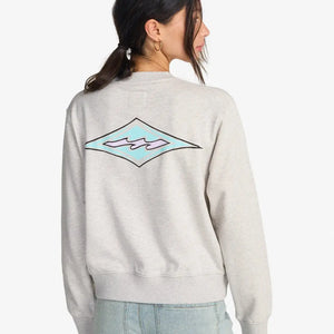 Billabong Billabong Dames Chasing Horizons Sweater Grey Heather