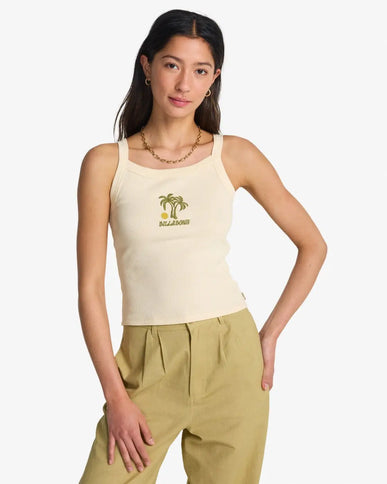 Billabong Billabong Dames Day Trip Forever Tank Top White Cap