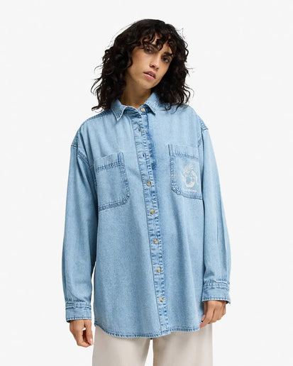 Billabong Billabong Dames Down The Coast Shirt Washed Blue
